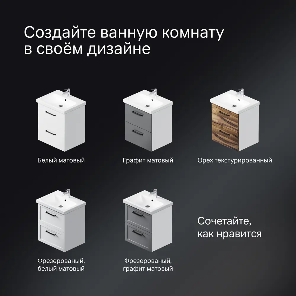 Комплект фасадов для тумбы AM.PM Force M9FFFF0802WM 33x76.5 см влагостойкая ЛДСП цвет белый 2 шт STLM-2182612 - Вид №8