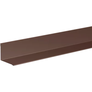 Планка для внутренних углов 100x100 мм 2 м 0.4 мм RAL 8017 коричневый