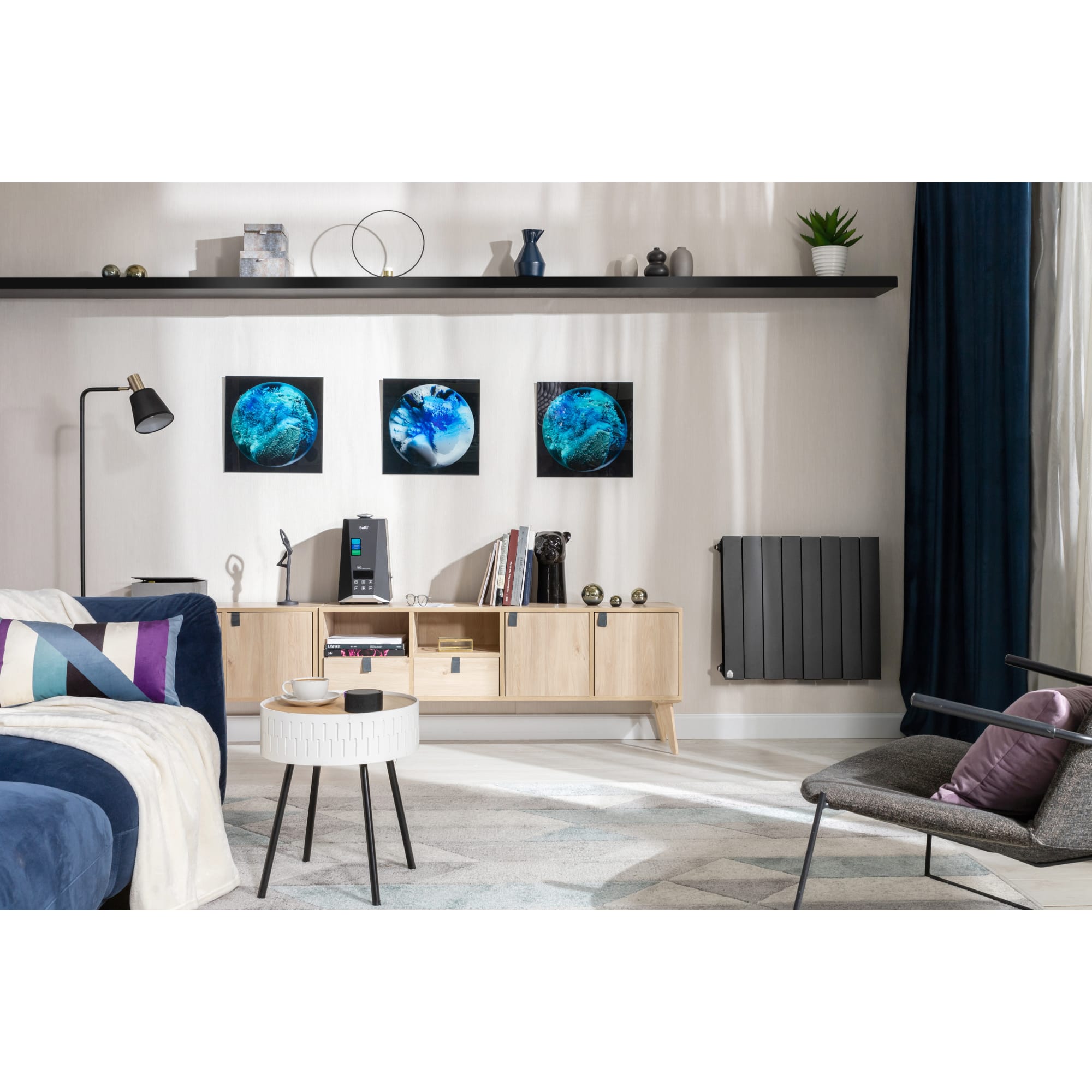 82977321 Картина на стекле «Космо» 40x40 см цвет бирюзовый Santreyd  - Вид №4