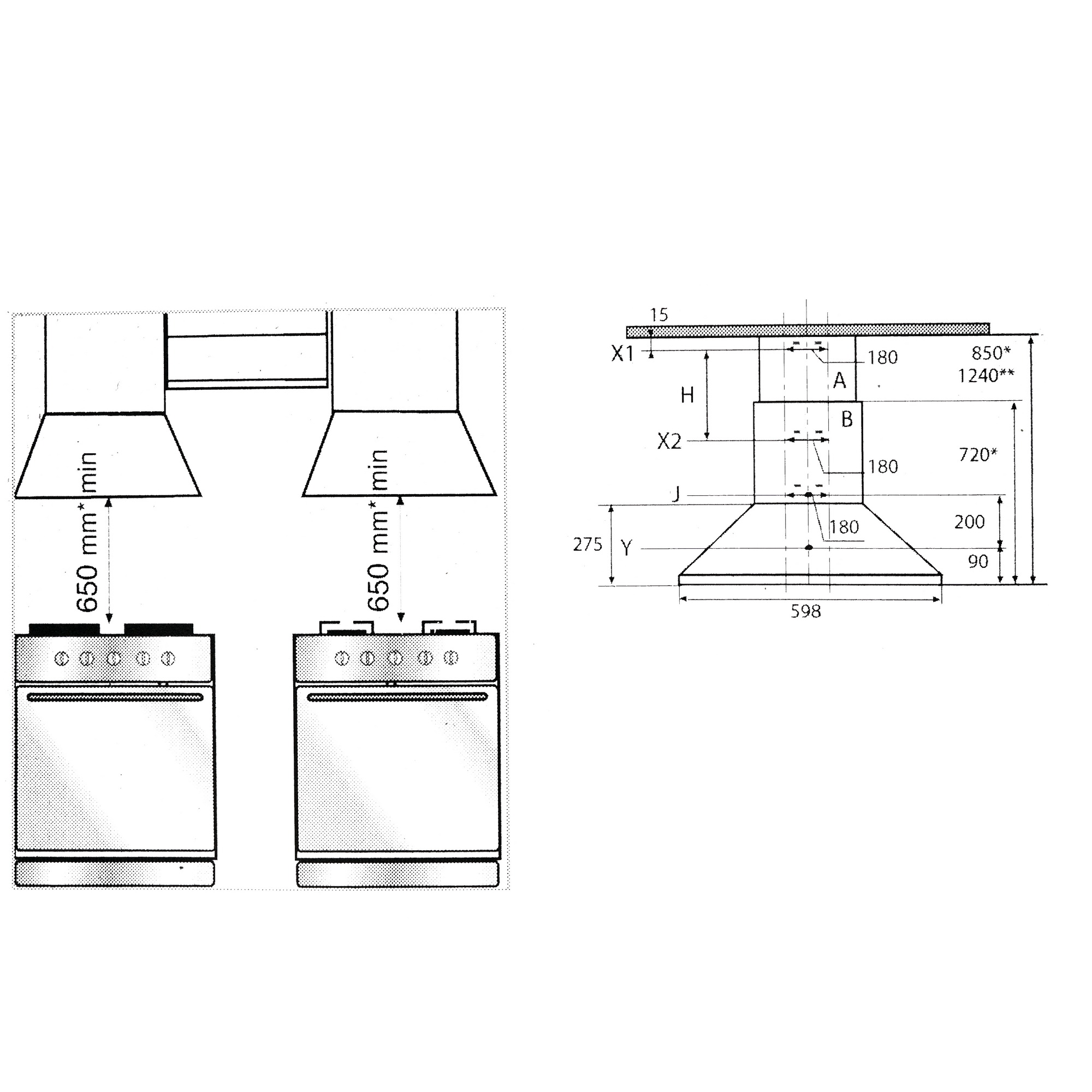 8169324 Вытяжка каминная Beko CWB6410AR черный/золотистый STDN-0070042 - Вид №10