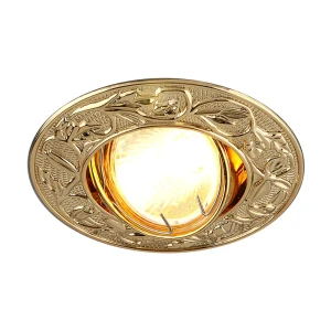 Спот встраиваемый Электростандарт Amelia, GU5.3, 50 Вт, цвет золото