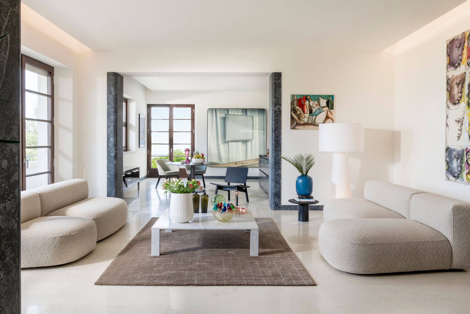 Низкий мраморный журнальный столик CAPPELLINI Vendome ARCH-00039977 - Вид №1