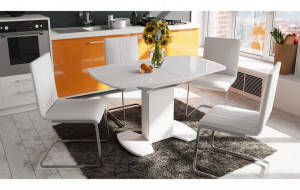 84199 Обеденная группа: стол Портофино СМ(ТД)-105.01.11(1) белый + стулья Марсель 4 шт. Трия