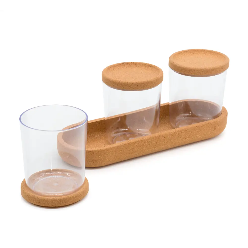 Набор аксессуаров для ванной комнаты Berossi Korely цвет прозрачный STLM-2169304 - Вид №3