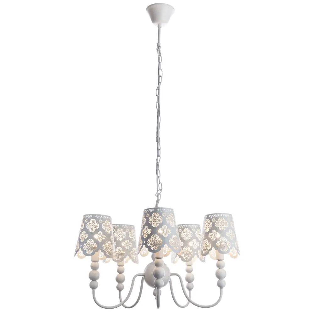 Люстра Maestro 5xE14x40 Вт, металл, цвет белый 14237244 STLM-2196396 Arte Lamp  - Вид №1