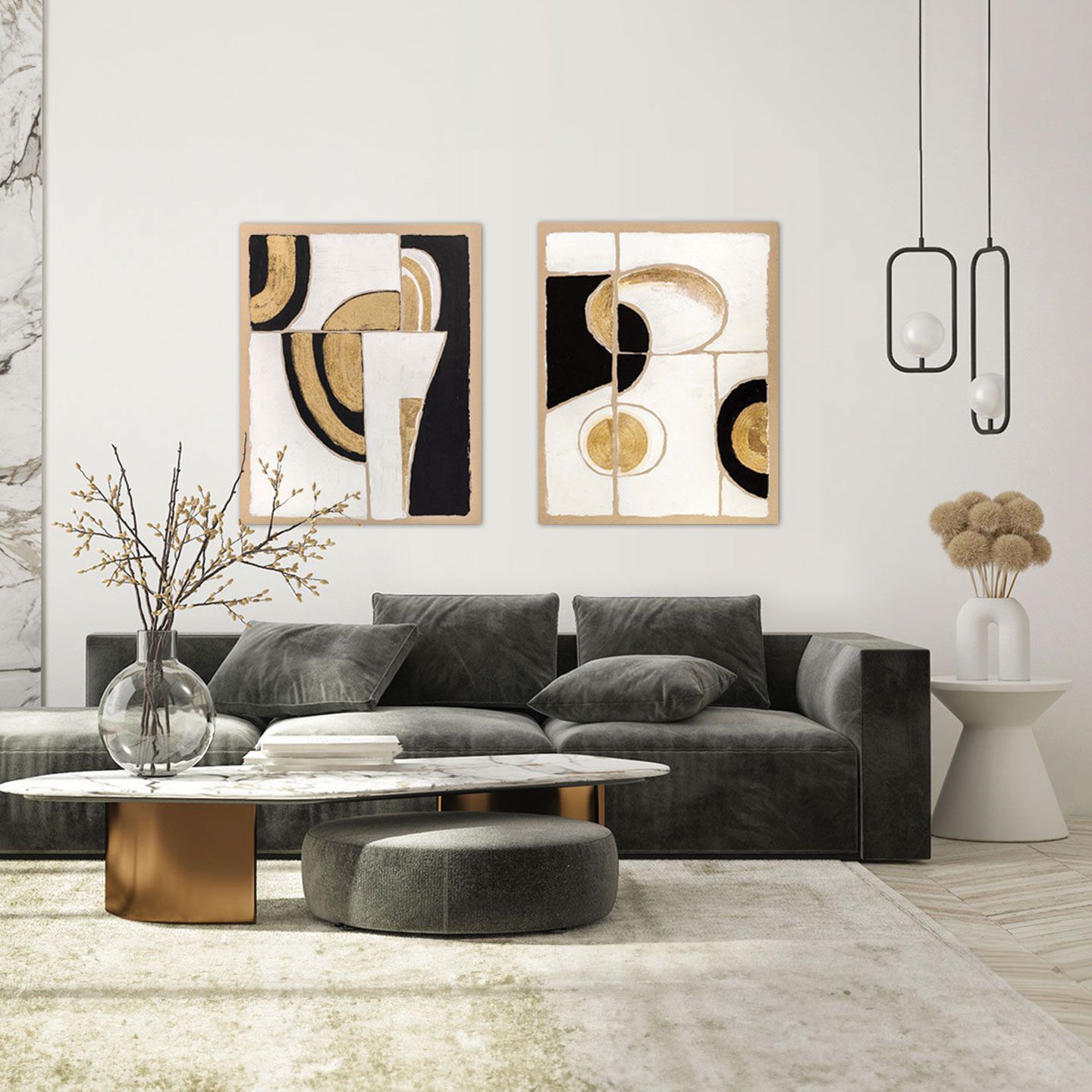 Холст рамки Agave BLACK AND GOLD 2 ARCH-00095993 - Вид №5