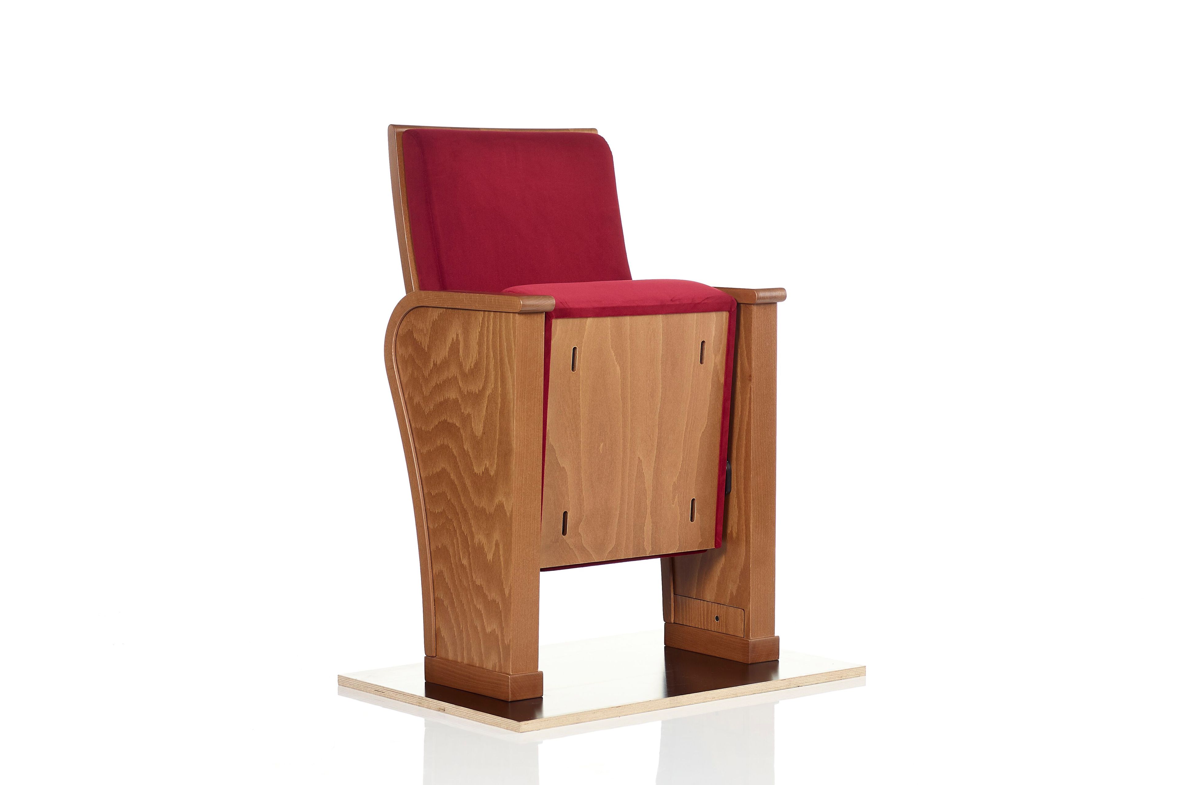 Кресло для театра из бука и ткани Barfire CINEARREDO LEGNANO DONIZETTI ARCH-00007092