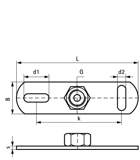 6707008 BIS Подпятники нерж., контактная электросварка fixing to ceiling or floor walraven  - Вид №1