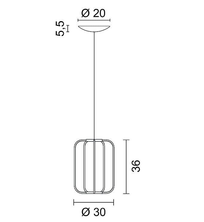 Алюминиевый светодиодный подвесной светильник EGOLUCE Cavea ARCH-00072501 - Вид №10