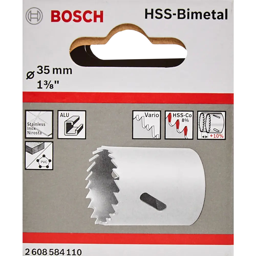 Коронка по стали биметаллическая Bosch 2608584110 35 мм BOSCH PROFESSIONAL STLM-2017356 - Вид №2