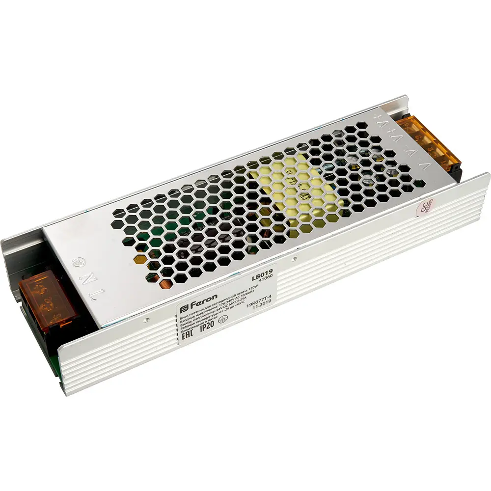 Блок питания FERON LB019 для светодиодной ленты 24В 150W STLM-2038979