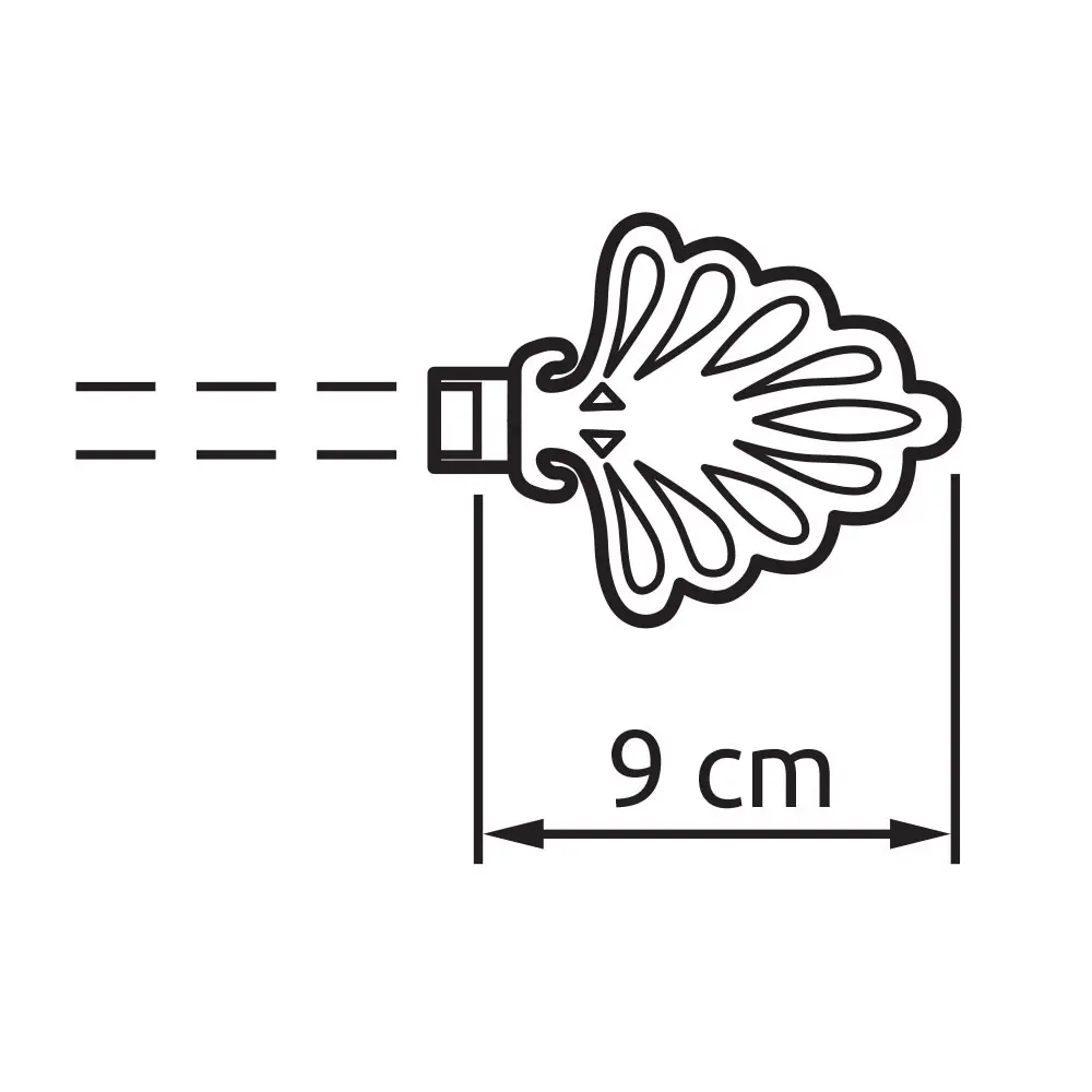Наконечник для карниза Arttex Фейерверк металл цвет жемчужный 2 см STLM-2020466 - Вид №1