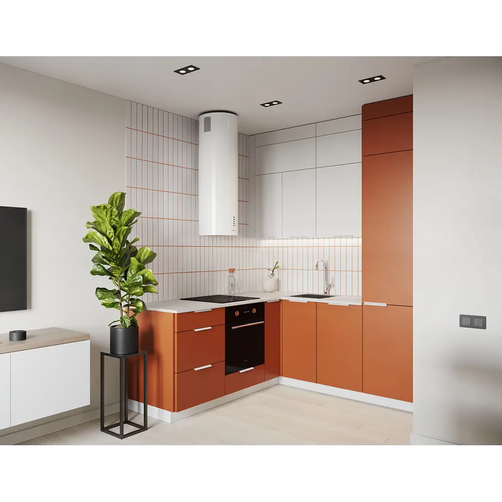 Фальшпанель для кухонного шкафа Тара 37x102.4 см KONSENSA МДФ цвет терракотовый STLM-2100669 - Вид №9