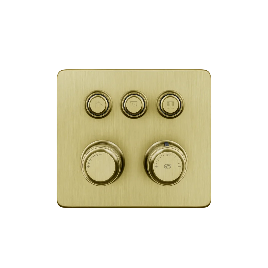 Смеситель для душа 65234 716 Gessi Hi-fi PVD С ЗОЛОТОЙ ЩЕТКОЙ 65234716