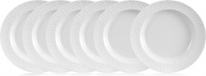 10664337 Meissen Набор из 6 тарелок суповых Meissen "Королевский цвет. Белый бисквит", 23см Фарфор