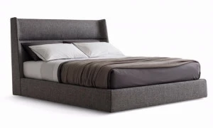 Poliform Двуспальная кровать из ткани с мягким изголовьем Chloe