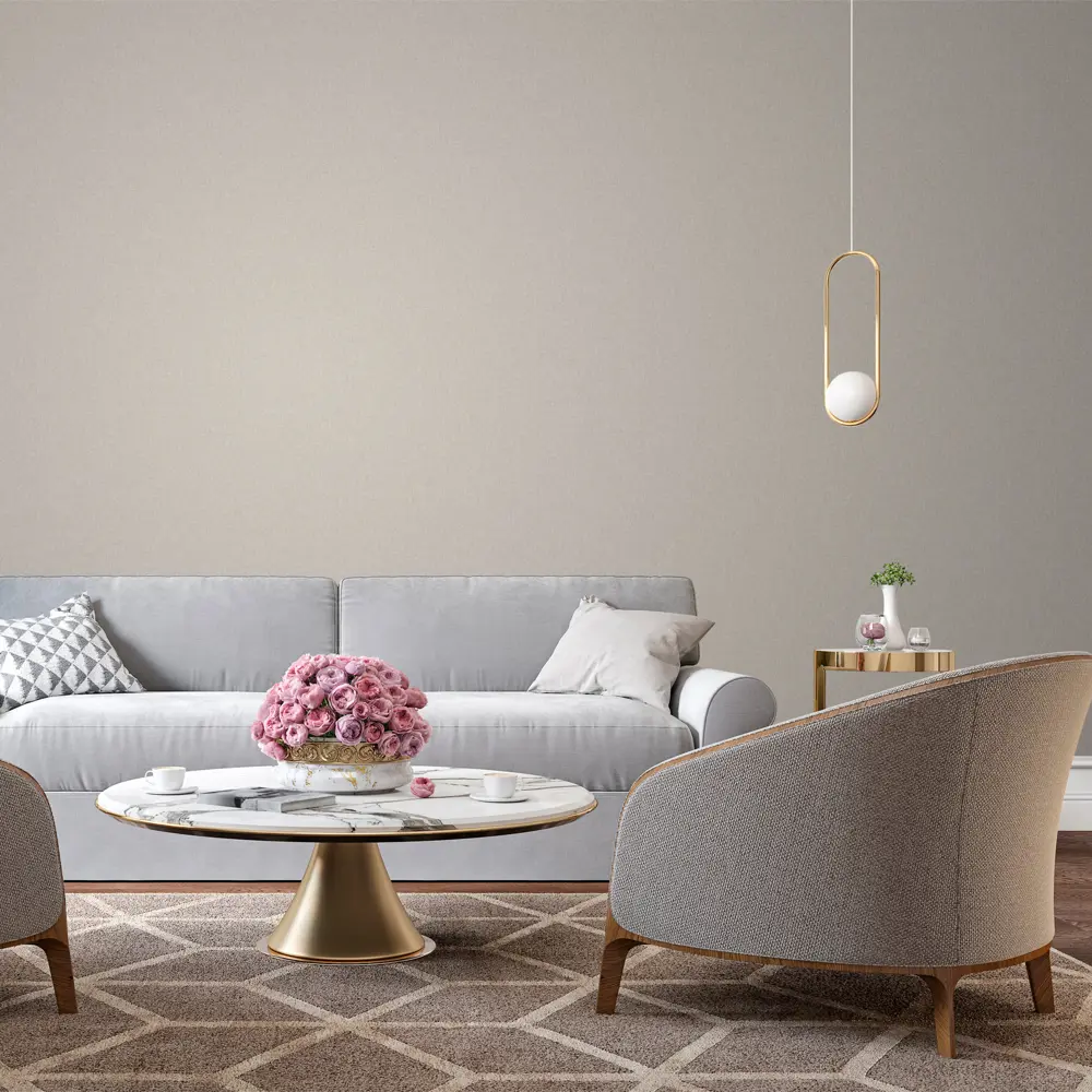 Обои виниловые на флизелиновой основе Erismann Benefit темно-бежевые 1.06 м ЭР60092-05 STLM-2084541 - Вид №3