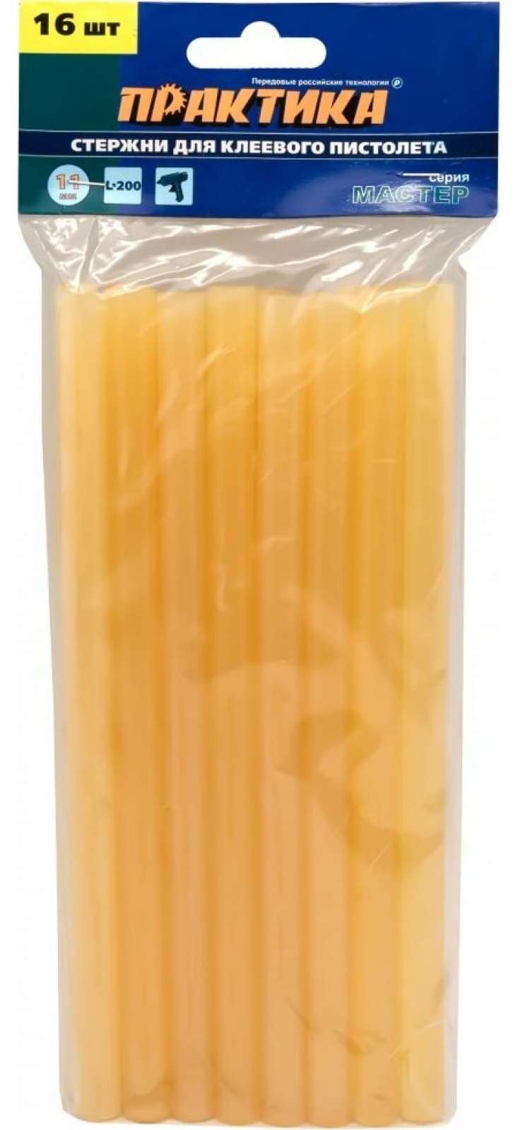 Стержни клеевые Практика 641-657 белый, желтый 1307214 STDN-0050232