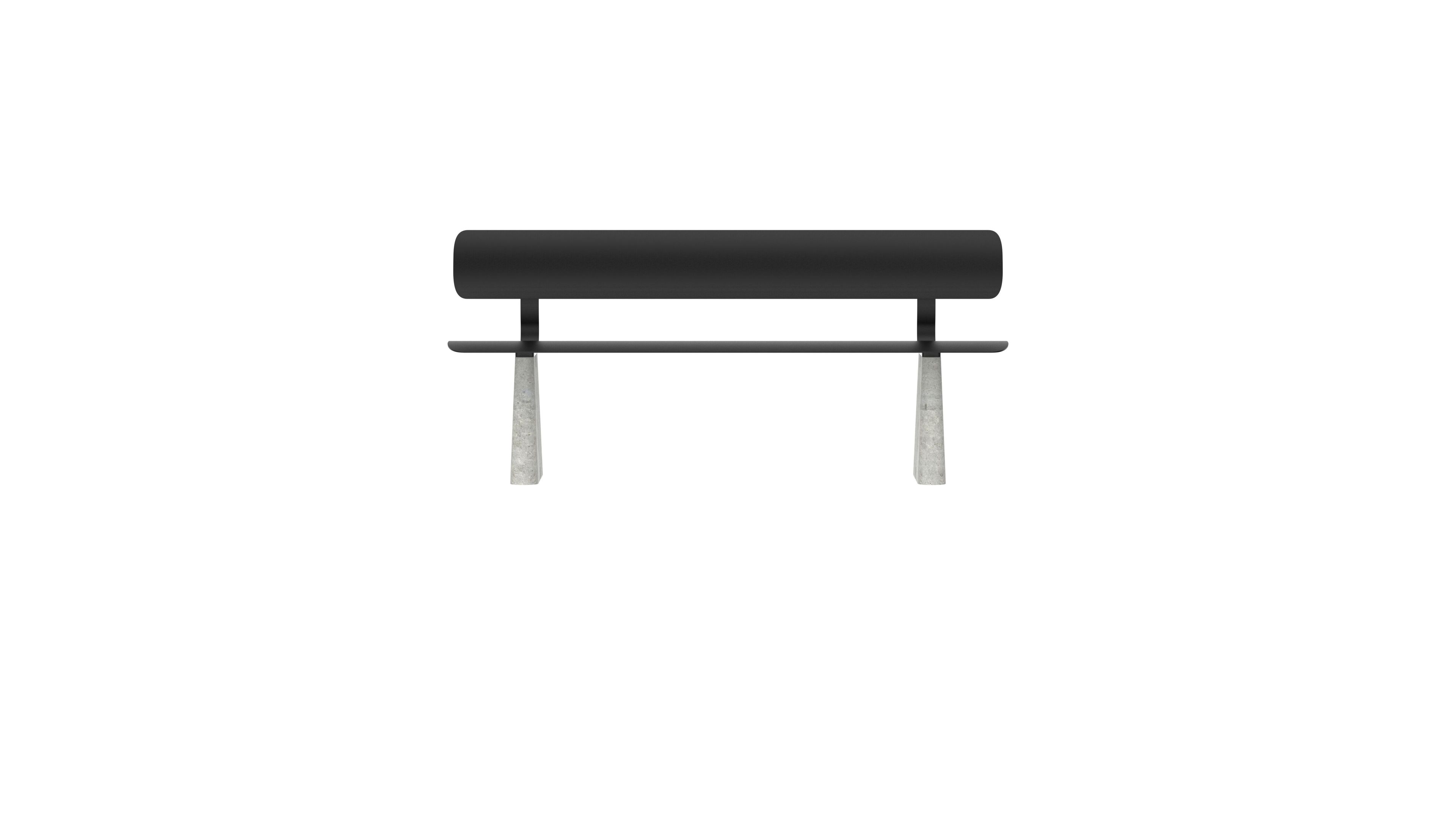 Стальная скамья с порошковым покрытием со спинкой FUNCTIONALS BEN ARCH-00041367 - Вид №39