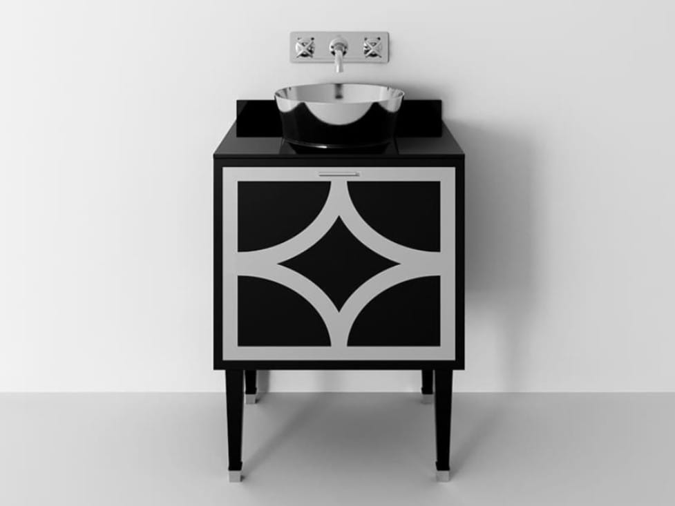 Деревянный одиночный напольный умывальник с ящиками Park Avenue CORA 1A ARCH-00059779