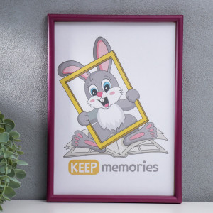 90335287 Рамка 7149606, 21х30 см, пластик, цвет бордовый Keep memories STLM-0189531 KEEP MEMORIES