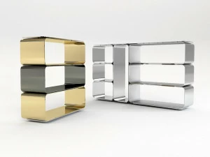 altreforme Модульный модульный открытый книжный шкаф из алюминия District