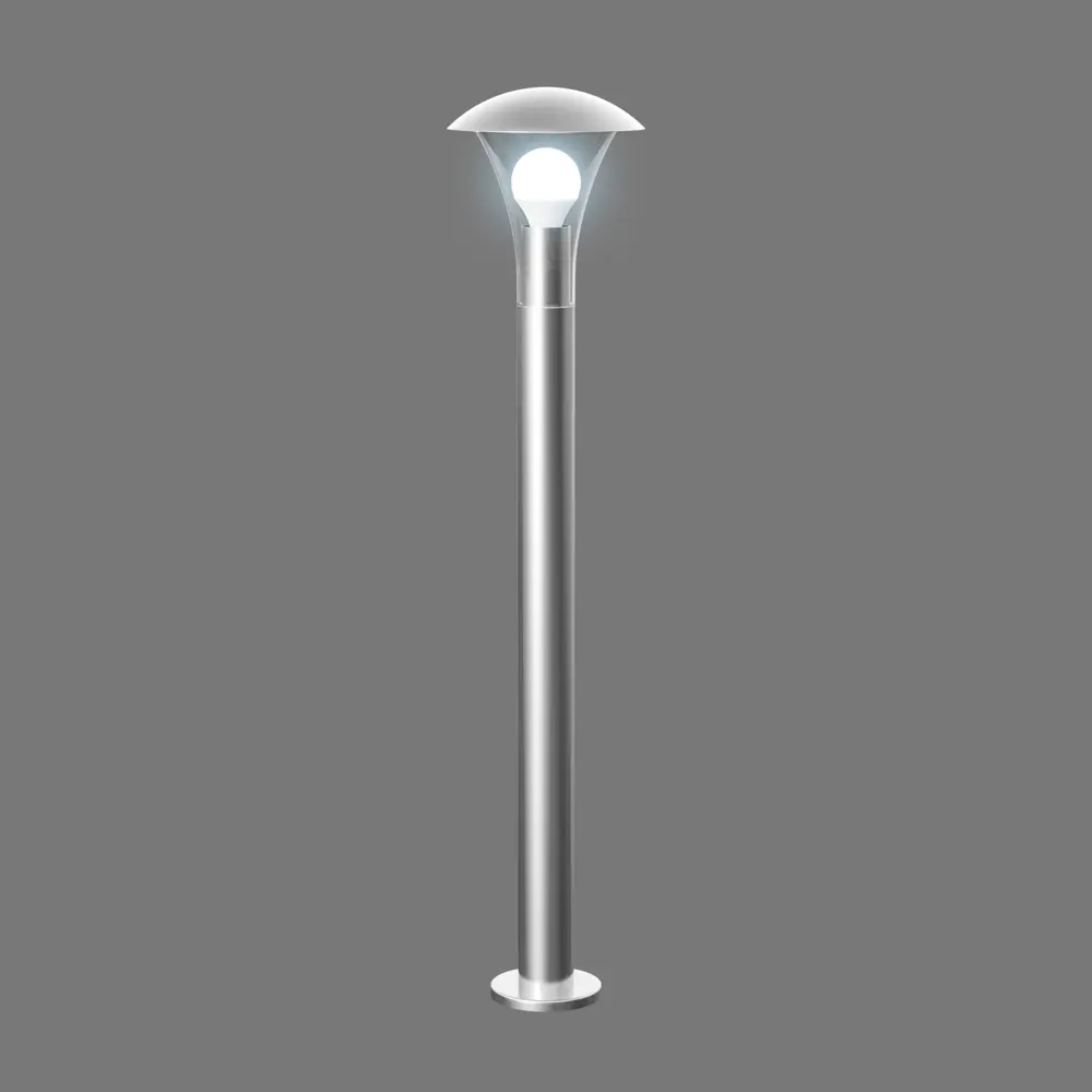 Столб уличный «Классика» 80 см цвет хром APEYRON STLM-2128294 - Вид №1