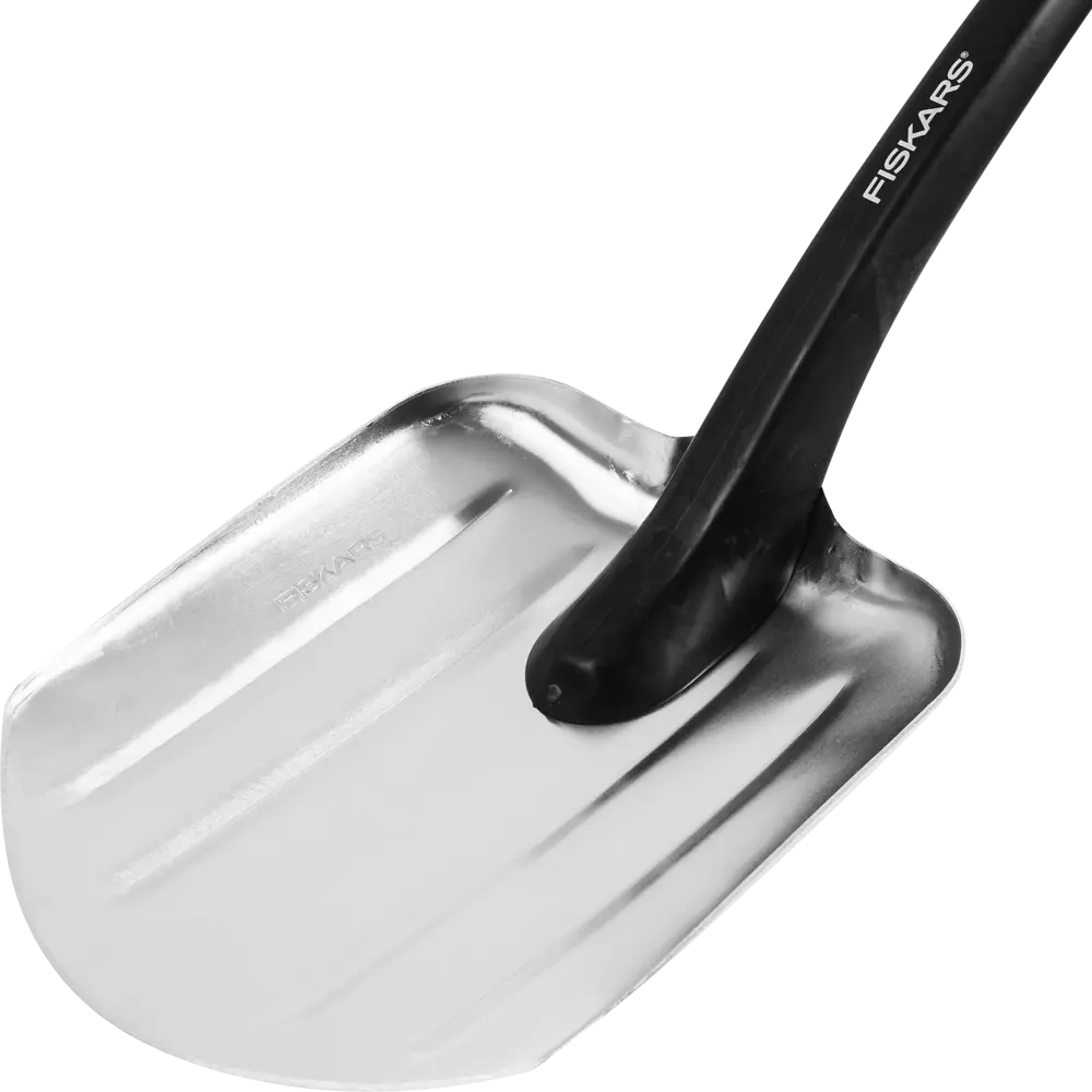 Лопата совковая для уборки снега Fiskars 20.4x70 см сталь с черенком STLM-2171640 - Вид №1