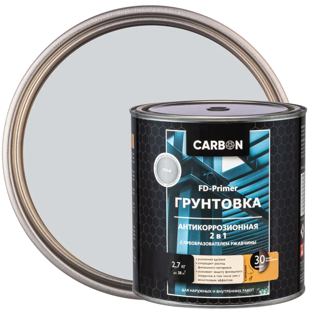 Грунтовка Carbon FD-Primer серая 2.7 кг STLM-2073596