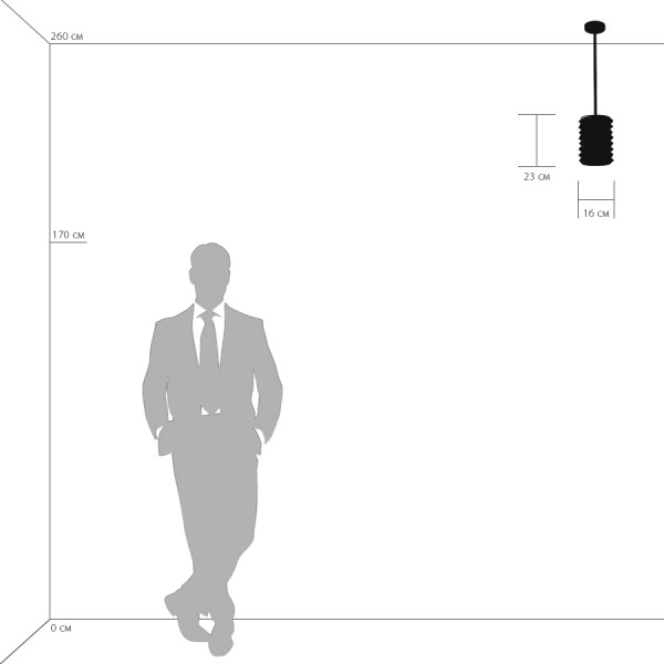 Подвесной светильник Lightstar Amerigo 746018 LIGHTSTAR ДИЗАЙНЕРСКИЕ, AMERIGO 101801 Черный  - Вид №2