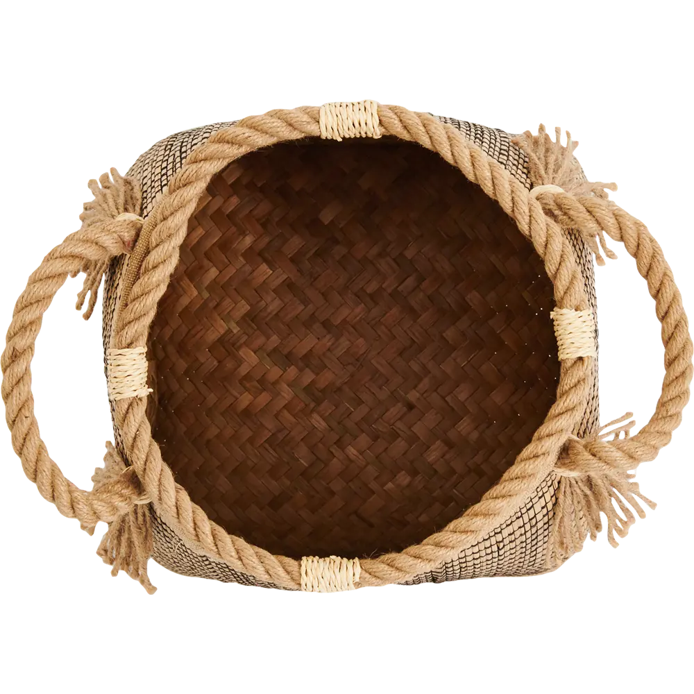 Корзина Storidea 29x22x29 см пальмовое волокно цвет бежевый STLM-2023659 - Вид №1