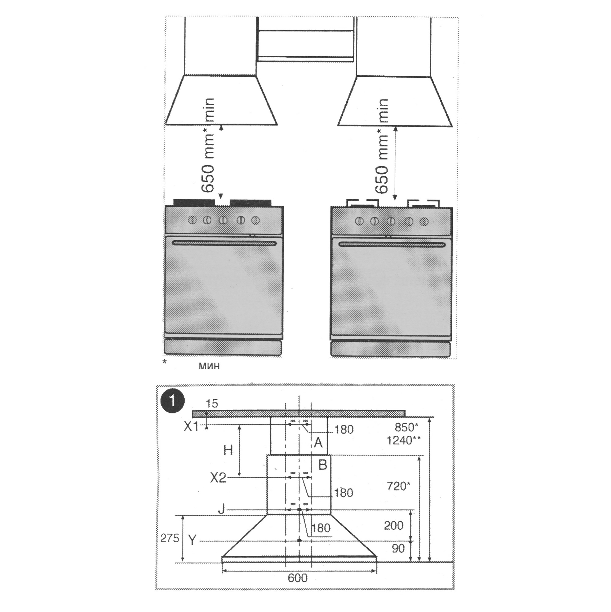 8127411 Вытяжка каминная Beko CWB6410CR бежевый/золотистый, черный STDN-0007255 - Вид №10