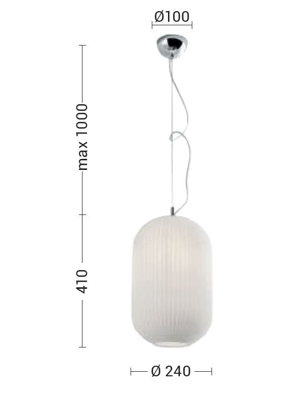 Подвесной светильник из дутого стекла Rossini Illuminazione Rigadin ARCH-00096792 - Вид №1