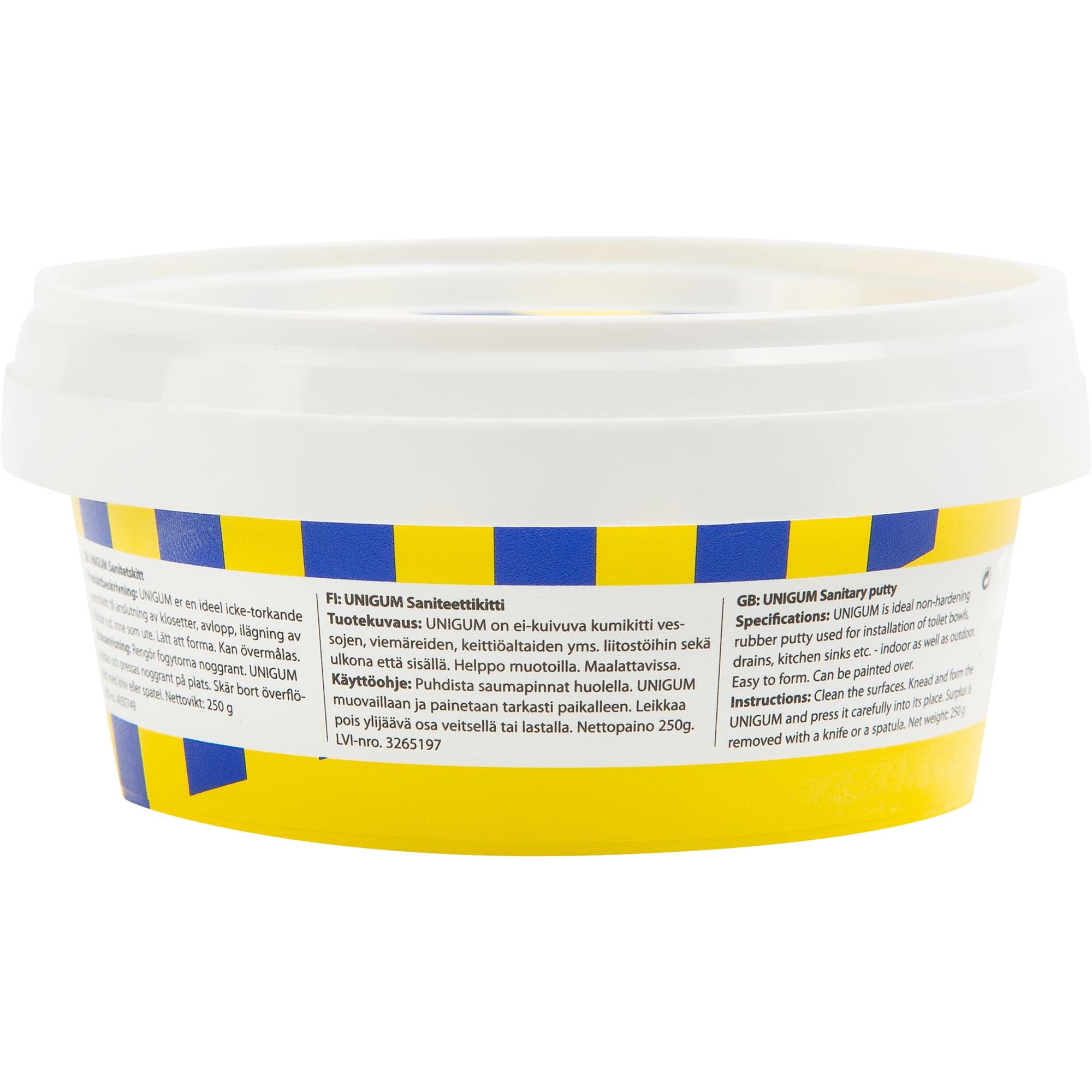 82992805 Замазка сантехническая UNIGUM 250 грамм Santreyd  - Вид №1