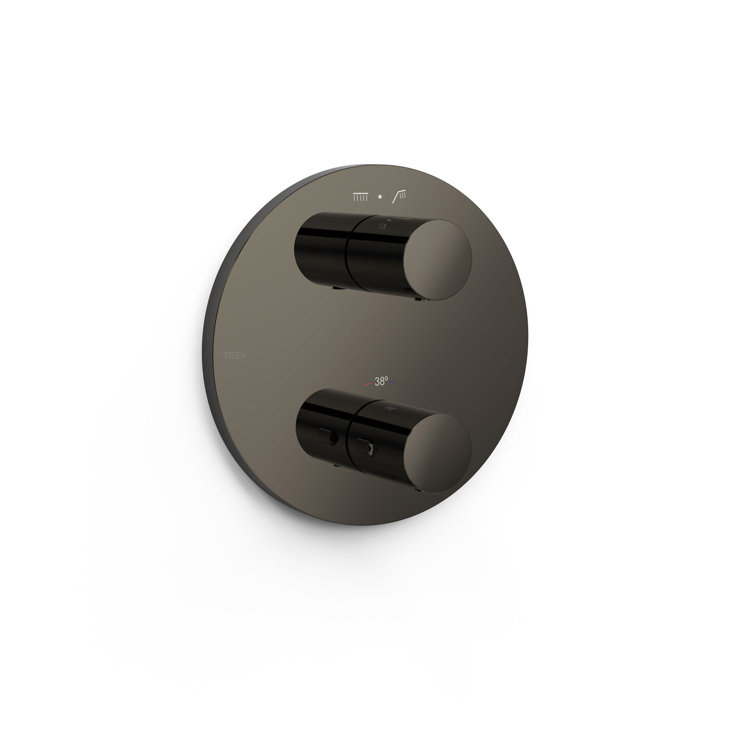 Видимая часть ТЕРМОБЛОКА для скрытого 2-ходового термоблока-26225001 Км TRES Therm-box 26225001KM