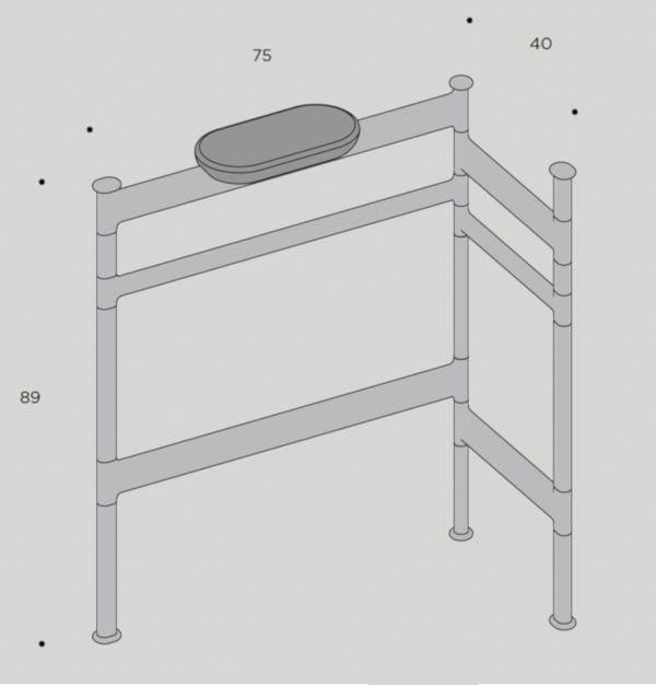 Деревянный держатель для полотенец Arbi Arredobagno Step ARCH-00104843 - Вид №3