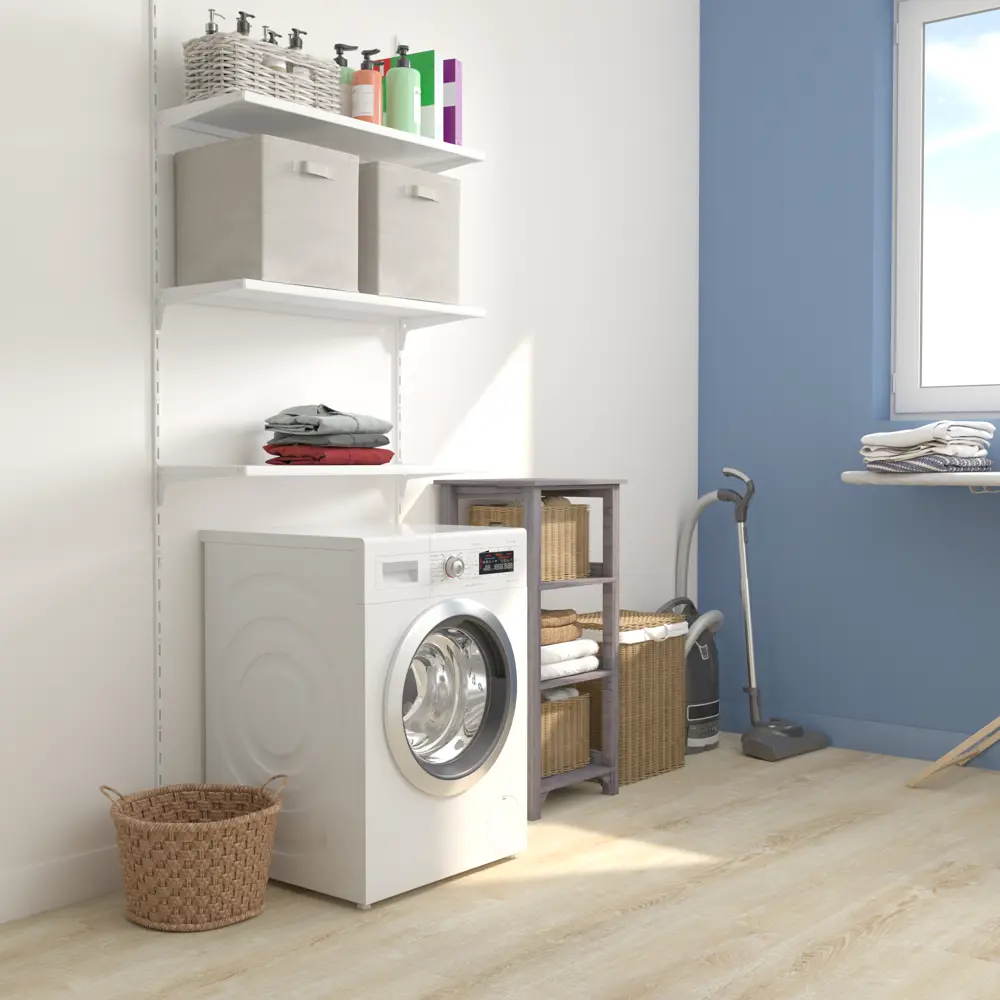 Направляющая однорядная Spaceo 200 см цвет белый STLM-2121734 - Вид №11