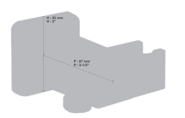Держатель для ручного душа с водоотводом BARIL RAC-9001-20 ARCH-00152289 - Вид №2