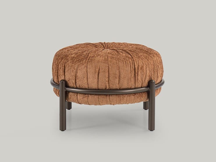 Круглый пуф из ткани Borzalino Bonbon ARCH-00120897 - Вид №7