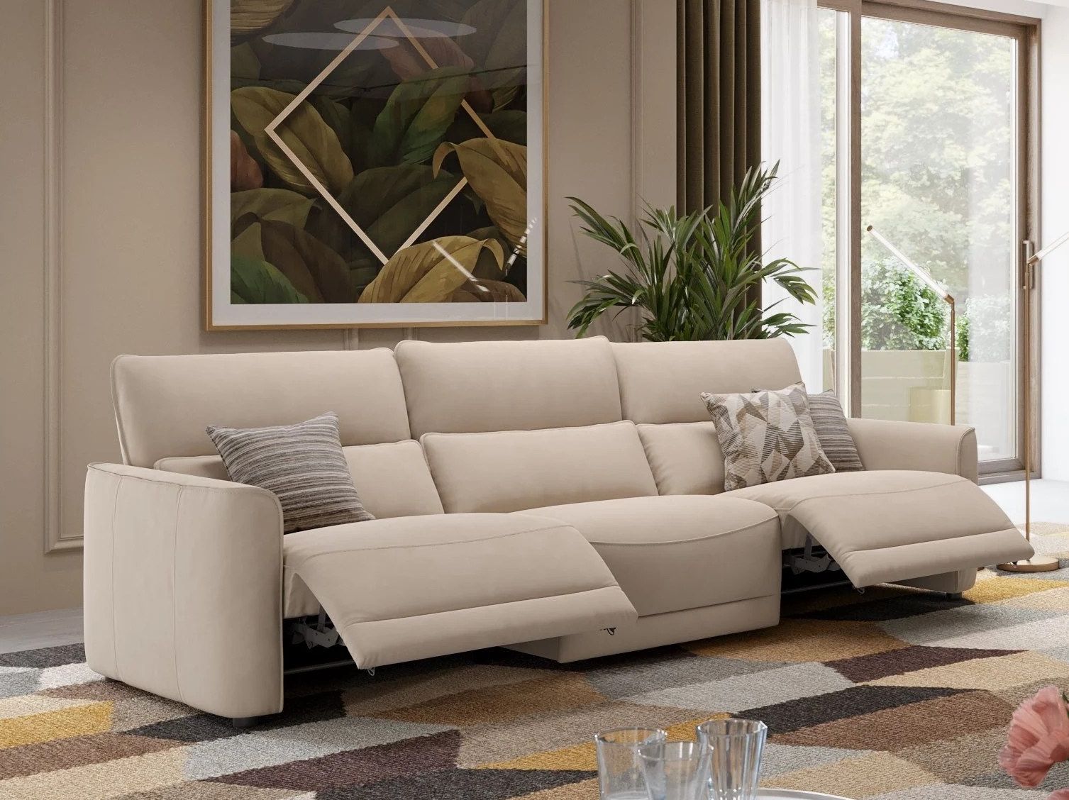 3-местный тканевый диван с электрическим движением Sofanella GALA XXL ARCH-00145532 - Вид №1