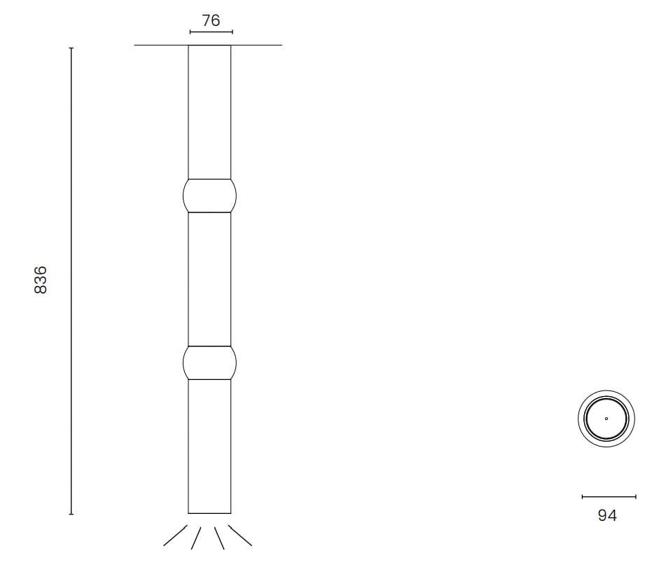 Дуб Dimmable светодиодный потолочный светильник OBLURE Lightbone ARCH-00035260 - Вид №8