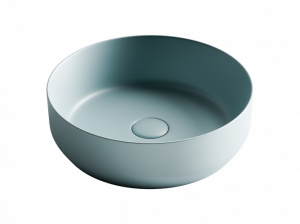 CN6022MLG Умывальник чаша накладная круглая (цвет Зеленый Матовый) 390*390*120мм Ceramica Nova ELEMENT