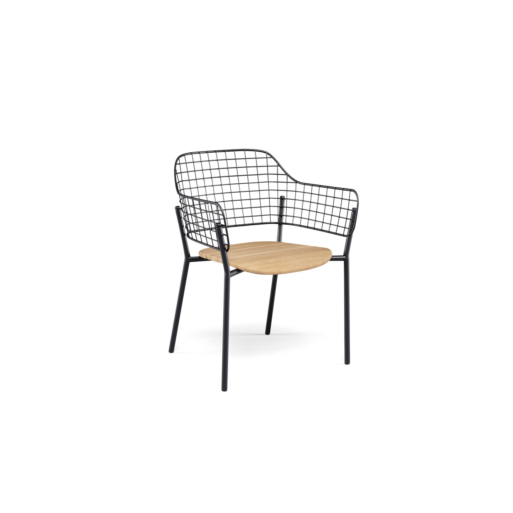 Садовый стул из нержавеющей стали с подлокотниками emu Lyze ARCH-00076431 - Вид №11