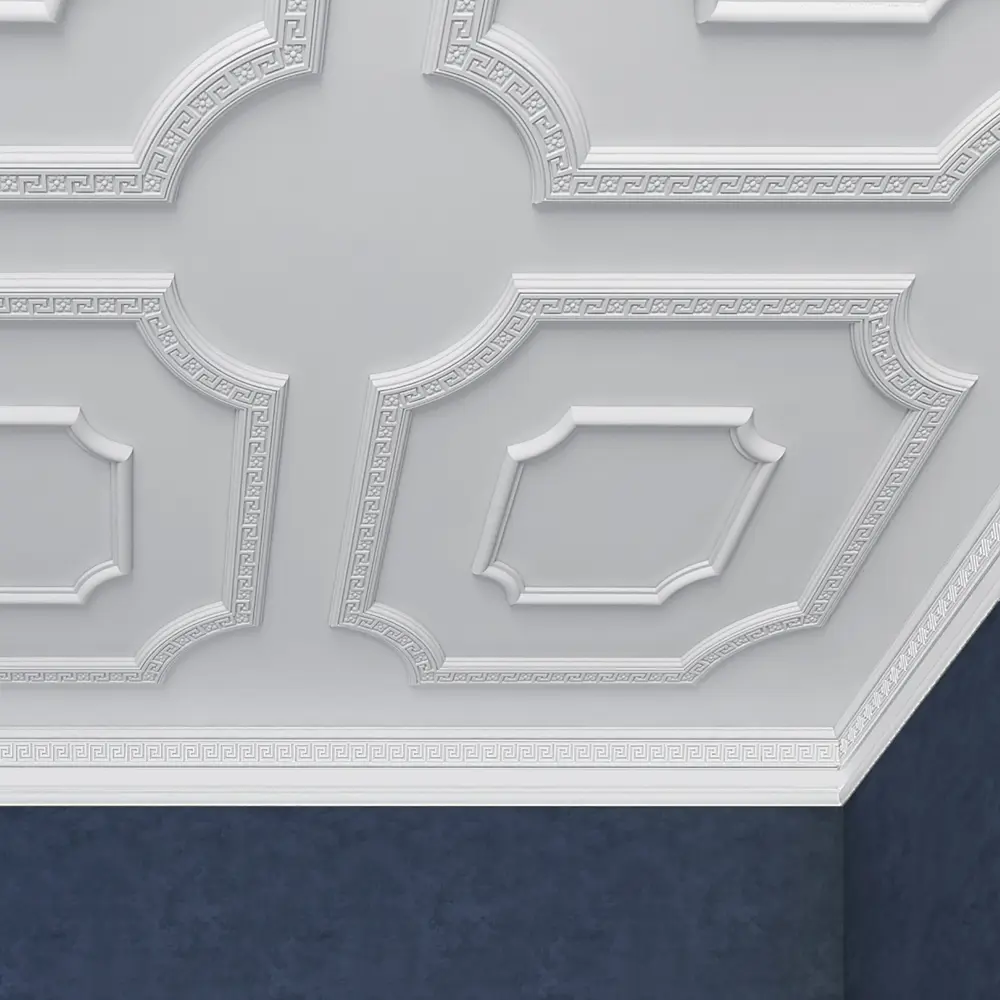 Плинтус для натяжных потолков полистирол Format 206059 белый 29х53х2000 мм STLM-2176565 - Вид №2