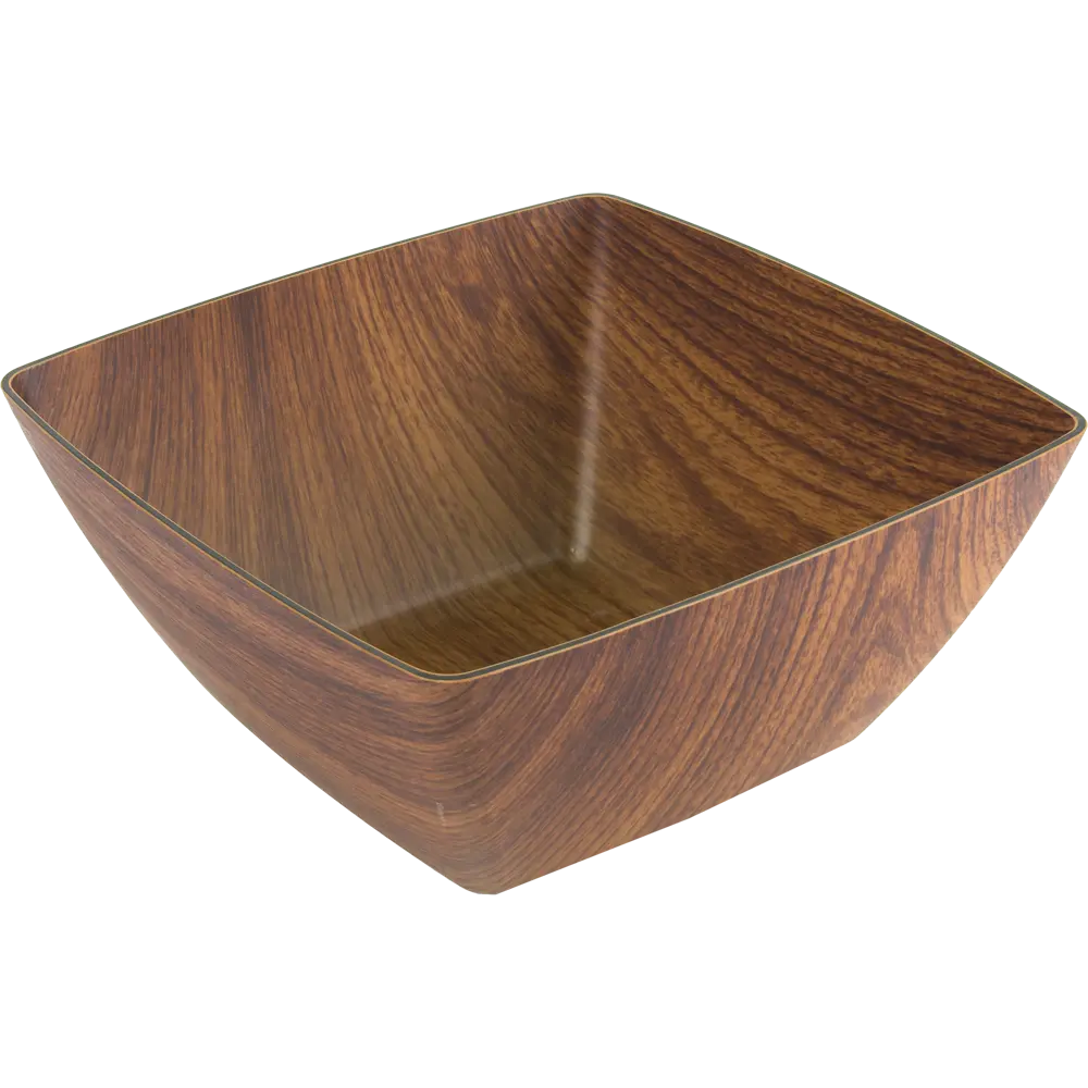 Салатник квадратный 23.5x23.5x10.5 см пластик коричневый EVELIN STLM-2040050