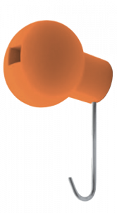 Magis Globo AC382 A Настенный крючок для верхней одежды. Цвет: Оранжевый 1660 C