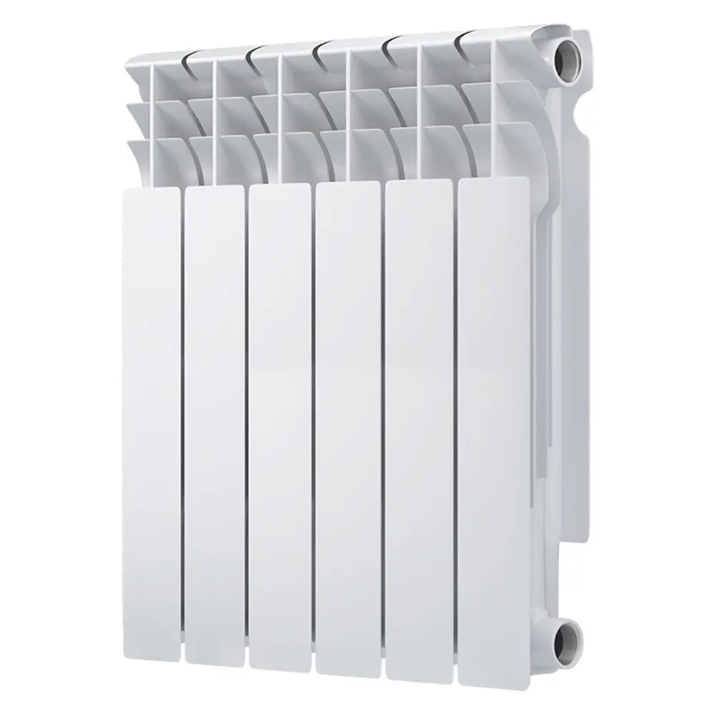 Радиатор секционный Oasis Bimetal 500/80 6 секций боковое подключение биметалл белый STLM-2161798 - Вид №1