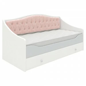 Детский диван-кровать 170х80 см розовый "Кошки" TESCA КОШКИ 261140 Белый