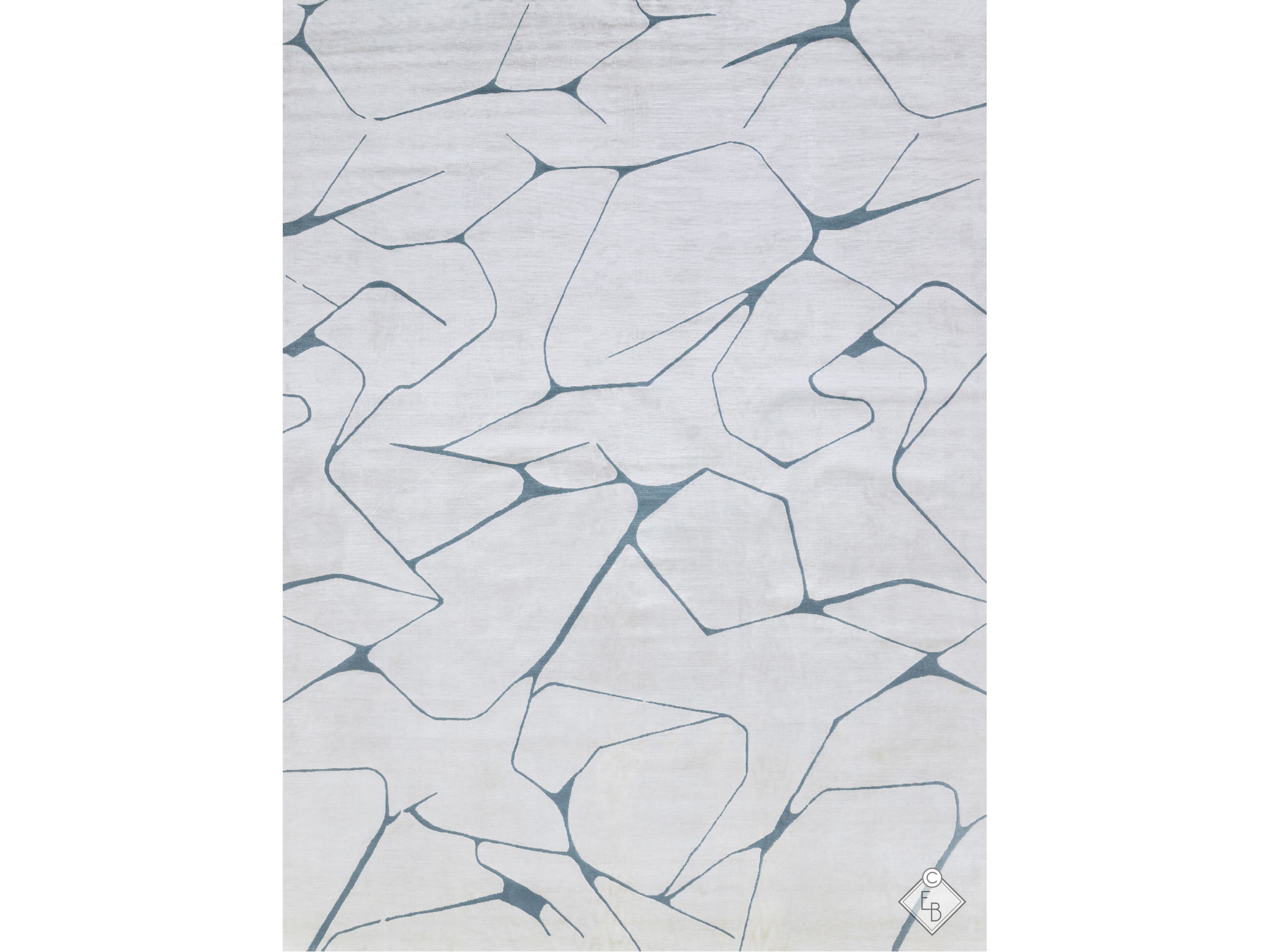 Прямоугольный ковер из шелка и шерсти Edition Bougainville Inspiration ARCH-00032279