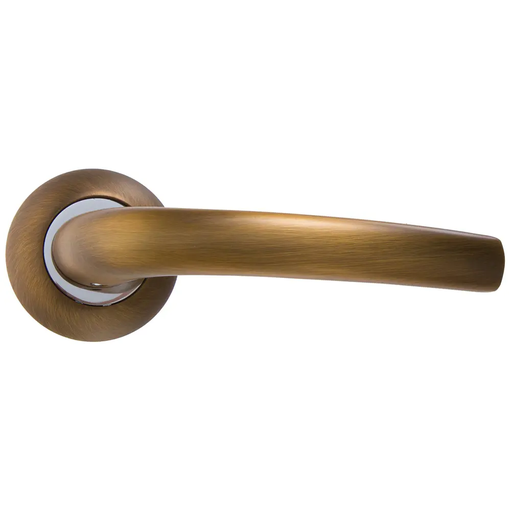 Ручки дверные на розетке Kerron DR7560, цвет кофе STLM-2031988